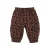 Z8 newborn katoenen babybroek met panterprint – bruin