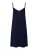 Hanro Slaapshirt ‘ Spaghettidress Cotton Silk ‘  donkerblauw