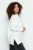 Trendyol Curve Dames Ecru Effen Lang Oversized Grote maten Sweatshirts