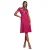 Scuba Crepe Jurk met Gedraaide Volants en Uitsparingen Dames Goddiva