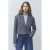 Suncoo cropped blazer met pailletten – grijs