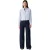 Levis Damesjeans met wijde pijpen van een katoenmix (Blauw gearceerd)