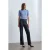 Dames Neplederen Flared Broek