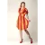 Topvintage exclusive ~ Sadie Faded Stripes swing jurk in oranje en geel