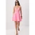 TRENDYOLMİLLA Dames Roze Stippen Kort / Mini Mouwloos Avond / Dagelijks Skater Jurken