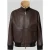 HUGO relaxed fit leren jack met kraag van lamsvacht model ‘Lorano’
