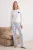 TRENDYOLMİLLA Dames 2-pack Wit Hart- Lang, Regular fit Pyjama- Sets