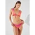 Karl Lagerfeld Printed Plunge Triangle Top Ombre Hibiscus -carmelia