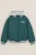 WE Fashion – Jongens bomberjack met embroidery en capuchon van sweatstof – Regular fit – Groen –