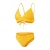 Speedo Tweedelig driehoekig zwempak voor dames (Geel)