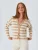 MixRay Gebreid vest  brokaat / wit