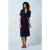 Lola Milano Crepe jurk in beacon blauw