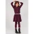 Jubel longsleeve met pailletten – bordeauxrood