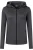 HAKRO Dames Jas met capuchon koolstofgrijs, Effen