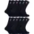 Sock Snob – 12 paar katoenen sportsokken voor heren – Zwart
