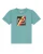 watabout.kids Shirt ‘Kassette’  turquoise / donkerbruin / rood / wit