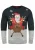 BLEND Trui ‘Rudolph’  donkerblauw / grijs / rood / wit
