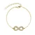 Infinity Eight Armbanden – Goud en Kristal