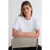 TRENDYOLMİLLA Dames Wit Effen Kort Regular fit T-shirts