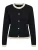 ONLY Gebreid vest  zwart / wit