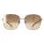 Karen Millen KM7020 410 glanzend gouden donkerbruine zonnebril met kleurverloop