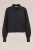 WE Fashion – Dames overhemdblouse met ballonmouwen – Regular fit – Zwart – Katoen –