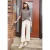 Street One Studio Dames Shirt met ronde hals en leopatroon in Beige