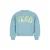 Like Flo oversized sweater met print – turquoise/geel