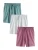 Next Broek  grijs gemêleerd / smaragd / donkerroze