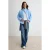 TRENDYOLMİLLA Dames Turquoise Effen Lang Oversized Sweatshirts