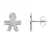 Oorbellen Gar Silver 925 – Jongen