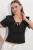 Fleurige Knoop-Voorkant Crop Top