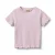 Wheat T-shirt lila rib gebreid