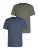 H.I.S Shirt  saffier / olijfgroen
