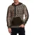 Rusty Neal heren trui camel hoodie 13362