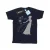 Disney Dames/Dames Frozen Elsa Kerst Silhouet Katoenen Vriendje T-shirt (Marineblauw)