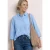 Street One Dames Blouse met shiffley details in Blauw