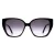 Alexander McQueen Cat Eye Dames Zwart Grijs Gradiënt AM0284S
