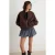 TRENDYOLMİLLA Dames Bruin Effen Lang Oversized Sweatshirts