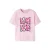 NAME IT KIDS T-shirt met backprint lichtroze