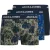 Jack & Jones Heren boxershorts trunks jachendo 3-pack blauw/groen bladeren print