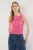 TRENDYOLMİLLA Dames Roze Geruit Mouwloos Getailleerd Blouses