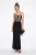 Bianco Lucci Straploze kanten maxi-jurk in corsetstijl