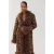 HARPER & YVE imitatiebont faux fur jas met panterprint – bruin