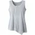 Mouwloze jersey top met asymmetrische zoom