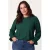 Miss Etam Plus top – donkergroen