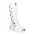 New Rock M-272-C69 kniehoge witte leren gothic laarzen