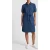 French Connection Chambray Button Tie Dress M Midwash Cherry