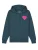 Watapparel Sweatshirt ‘ Pink Heart ‘  petrol / pink