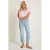 Para Mi Bobby high waist straight leg jeans light blue denim